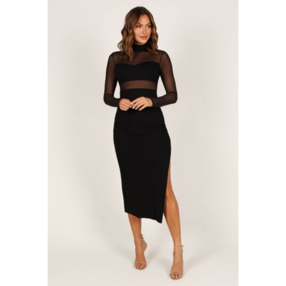 Farrow Long Sleeve Midi Dress